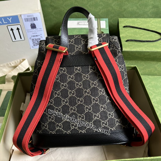 gucci專櫃新款背包手袋 古馳GG丹寧面雙肩包 jcp1071